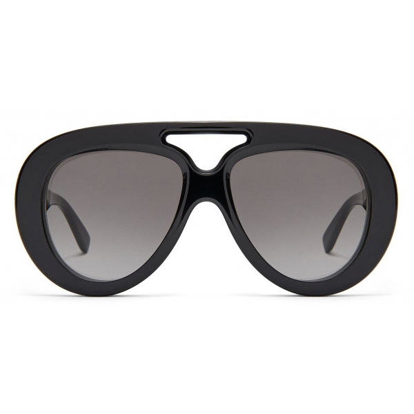 Loewe - Occhiali da Sole Spoiler Aviatore Rotondi - Oliva Trasparente - Loewe Eyewear