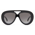 Loewe - Occhiali da Sole Spoiler Aviatore Rotondi - Nero - Loewe Eyewear