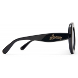 Loewe - Occhiali da Sole Spoiler Aviatore Rotondi - Oliva Trasparente - Loewe Eyewear