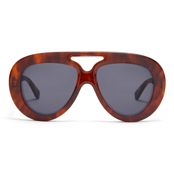 Loewe - Occhiali da Sole Spoiler Aviatore Rotondi - Avana - Loewe Eyewear