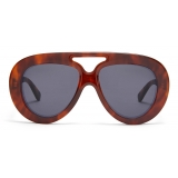 Loewe - Occhiali da Sole Spoiler Aviatore Rotondi - Avana - Loewe Eyewear