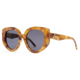 Loewe - Butterfly Sunglasses in Acetate - Shiny Blonde Havana/Smoke - Loewe Eyewear