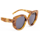 Loewe - Butterfly Sunglasses in Acetate - Shiny Blonde Havana/Smoke - Loewe Eyewear