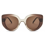 Loewe - Butterfly Sunglasses in Acetate - Gradient Brown - Loewe Eyewear