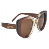 Loewe - Butterfly Sunglasses in Acetate - Gradient Brown - Loewe Eyewear