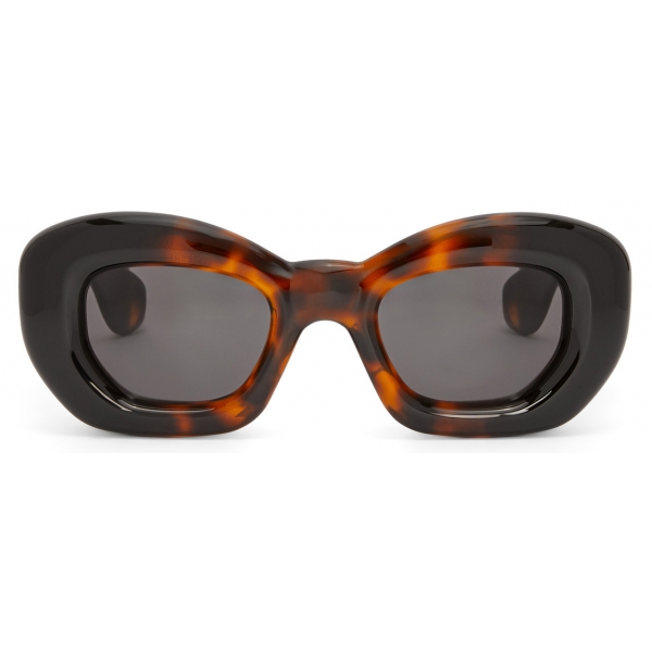 Loewe - Occhiali da Sole a Farfalla Inflated in Nylon - Avana Scuro - Loewe Eyewear