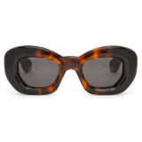 Loewe - Inflated Butterfly Sunglasses in Nylon - Dark Havana - Loewe Eyewear