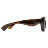 Loewe - Occhiali da Sole a Farfalla Inflated in Nylon - Avana Scuro - Loewe Eyewear