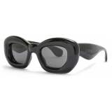 Loewe - Occhiali da Sole a Farfalla Inflated in Nylon - Nero Lucido - Loewe Eyewear