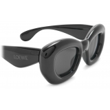 Loewe - Occhiali da Sole a Farfalla Inflated in Nylon - Nero Lucido - Loewe Eyewear