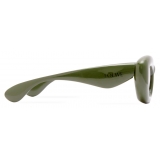 Loewe - Inflated Butterfly Sunglasses in Nylon - Dark Green - Loewe Eyewear