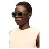 Loewe - Occhiali da Sole a Farfalla Inflated in Nylon - Verde Scuro - Loewe Eyewear