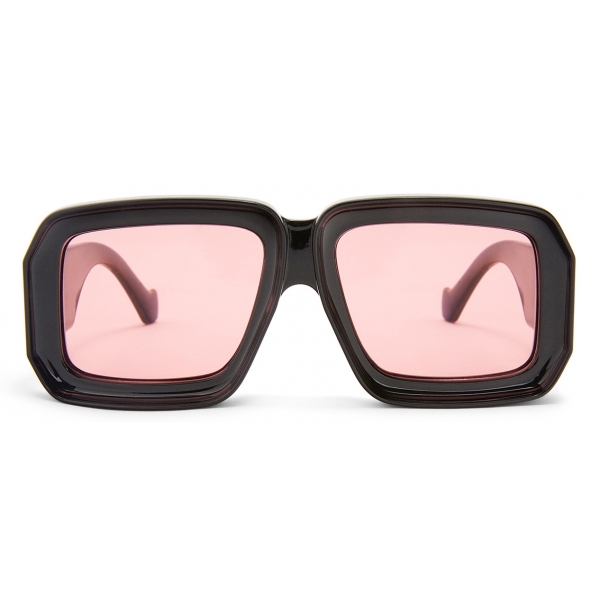 Loewe - Occhiali da Sole a Mascherina Paula's Ibiza - Nero Lucido - Loewe Eyewear