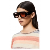 Loewe - Occhiali da Sole a Mascherina Paula's Ibiza - Nero Lucido - Loewe Eyewear