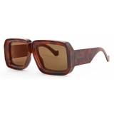 Loewe - Paula's Ibiza Dive in Mask Sunglasses - Havana - Loewe Eyewear