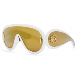 Loewe - Occhiali da Sole a Mascherina Wave - Avorio - Loewe Eyewear