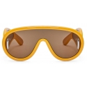 Loewe - Occhiali da Sole a Mascherina Wave - Giallo Terra - Loewe Eyewear