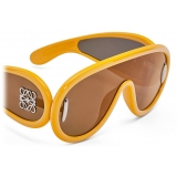 Loewe - Occhiali da Sole a Mascherina Wave - Giallo Terra - Loewe Eyewear