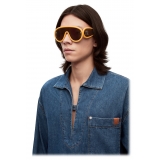 Loewe - Occhiali da Sole a Mascherina Wave - Giallo Terra - Loewe Eyewear