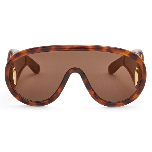 Loewe - Occhiali da Sole a Mascherina Wave - Havana - Loewe Eyewear