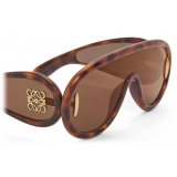 Loewe - Occhiali da Sole a Mascherina Wave - Havana - Loewe Eyewear