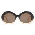 Loewe - Half Moon Sunglasses - Gradient Black/Beige - Loewe Eyewear