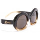 Loewe - Half Moon Sunglasses - Gradient Black/Beige - Loewe Eyewear