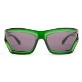 Loewe - Arch Mask Sunglasses - Transparent Green - Loewe Eyewear