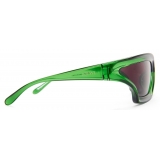 Loewe - Arch Mask Sunglasses - Transparent Green - Loewe Eyewear