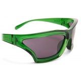 Loewe - Arch Mask Sunglasses - Transparent Green - Loewe Eyewear