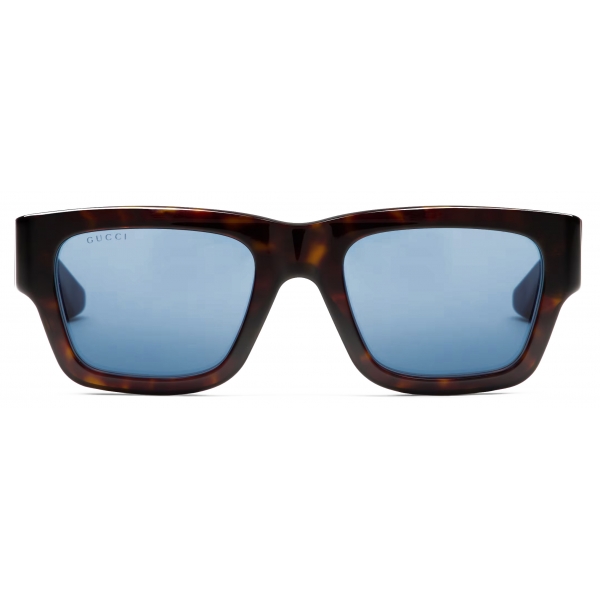 Gucci - Rectangular Sunglasses - Tortoiseshell Red - Gucci Eyewear