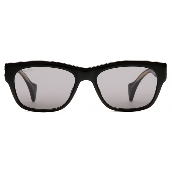 Gucci - Occhiale da Sole Rettangolare - Nero - Gucci Eyewear