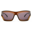 Loewe - Arch Mask Sunglasses - Transparent Brown - Loewe Eyewear