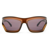 Loewe - Occhiali da Sole Arch Mask - Marrone Trasparente - Loewe Eyewear