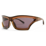 Loewe - Arch Mask Sunglasses - Transparent Brown - Loewe Eyewear