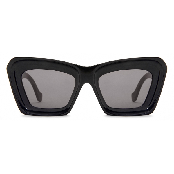 Loewe - Beveled Cateye Sunglasses - Black - Loewe Eyewear