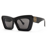 Loewe - Beveled Cateye Sunglasses - Black - Loewe Eyewear