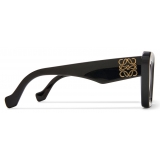 Loewe - Beveled Cateye Sunglasses - Black - Loewe Eyewear