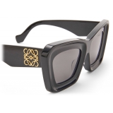 Loewe - Beveled Cateye Sunglasses - Black - Loewe Eyewear