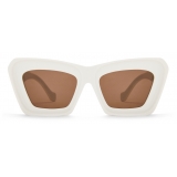 Loewe - Beveled Cateye Sunglasses - White/Ivory - Loewe Eyewear