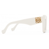 Loewe - Beveled Cateye Sunglasses - White/Ivory - Loewe Eyewear