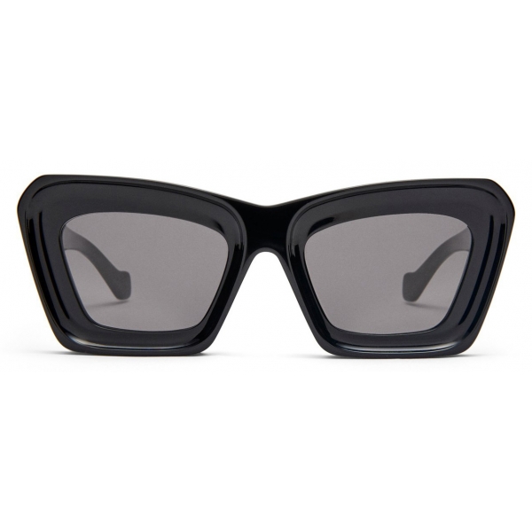 Loewe - Beveled Cateye Sunglasses - Black - Loewe Eyewear