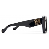 Loewe - Beveled Cateye Sunglasses - Black - Loewe Eyewear