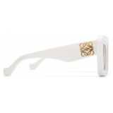 Loewe - Beveled Cateye Sunglasses - White/Ivory - Loewe Eyewear