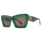 Loewe - Beveled Cateye Sunglasses - Shiny Opaline Green - Loewe Eyewear