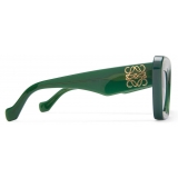 Loewe - Beveled Cateye Sunglasses - Shiny Opaline Green - Loewe Eyewear