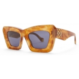 Loewe - Beveled Cateye Sunglasses - Shiny Blonde Havana/Smoke - Loewe Eyewear