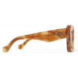 Loewe - Beveled Cateye Sunglasses - Shiny Blonde Havana/Smoke - Loewe Eyewear