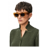 Loewe - Beveled Cateye Sunglasses - Shiny Blonde Havana/Smoke - Loewe Eyewear