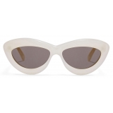 Loewe - Cateye Sunglasses in Acetate - Ivory/White - Loewe Eyewear